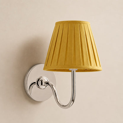 Luvora Gefalteter Leinenlampenschirm Wandlampe Vintage Modern für Schlafzimmer und Flur