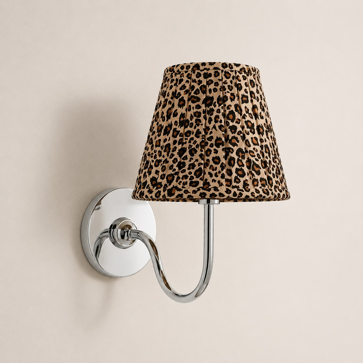 Luvora Gefalteter Leinenlampenschirm Wandlampe Vintage Modern für Schlafzimmer und Flur