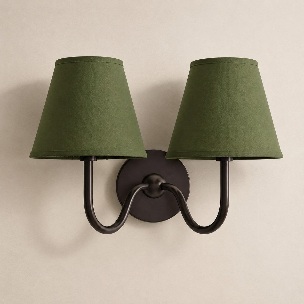 Luvora Gefalteter Leinenlampenschirm Wandlampe Vintage Modern für Schlafzimmer und Flur