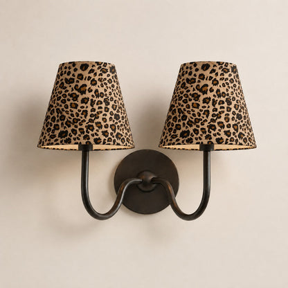 Luvora Gefalteter Leinenlampenschirm Wandlampe Vintage Modern für Schlafzimmer und Flur