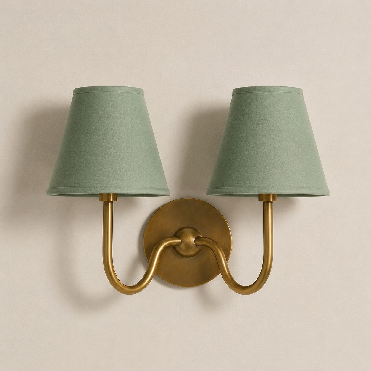 Luvora Gefalteter Leinenlampenschirm Wandlampe Vintage Modern für Schlafzimmer und Flur