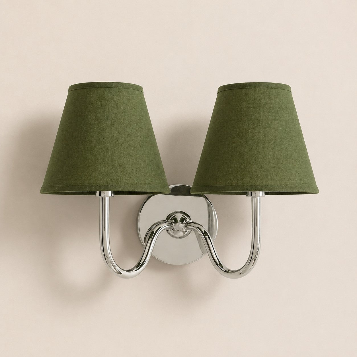 Luvora Gefalteter Leinenlampenschirm Wandlampe Vintage Modern für Schlafzimmer und Flur