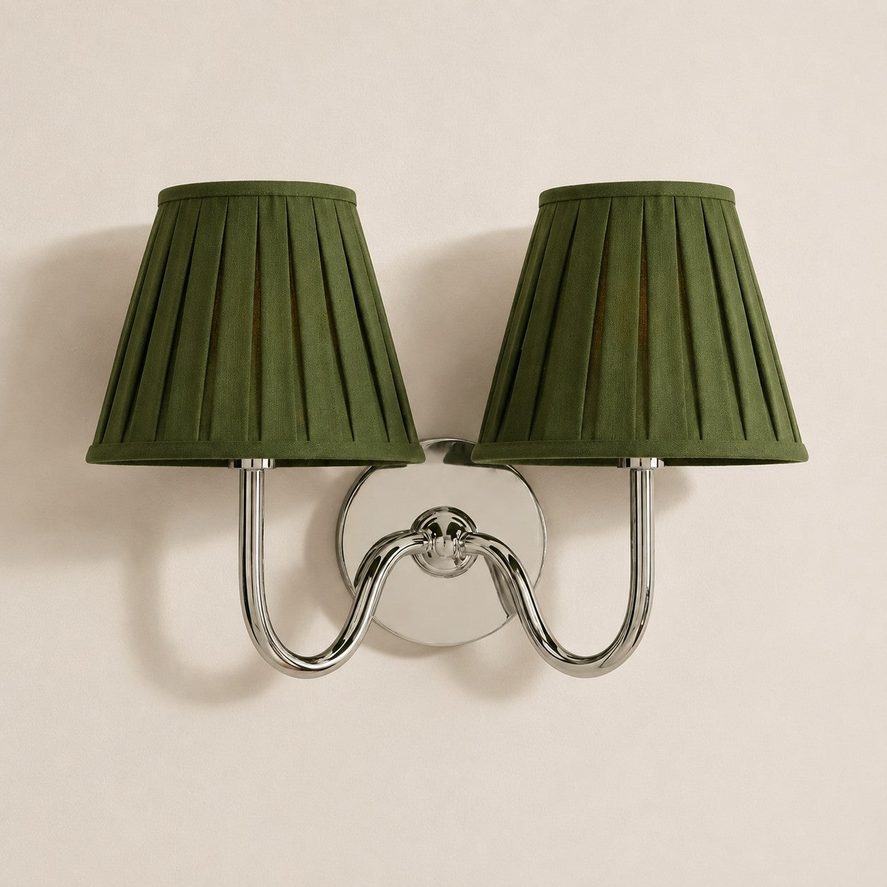 Luvora Gefalteter Leinenlampenschirm Wandlampe Vintage Modern für Schlafzimmer und Flur