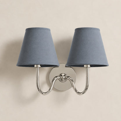 Luvora Gefalteter Leinenlampenschirm Wandlampe Vintage Modern für Schlafzimmer und Flur