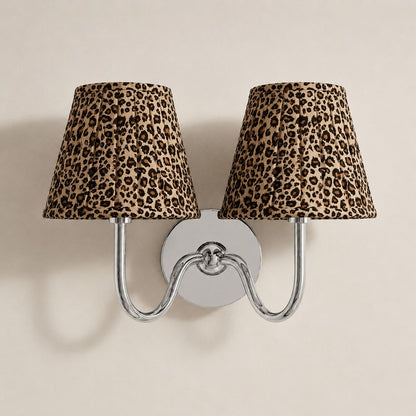 Luvora Gefalteter Leinenlampenschirm Wandlampe Vintage Modern für Schlafzimmer und Flur