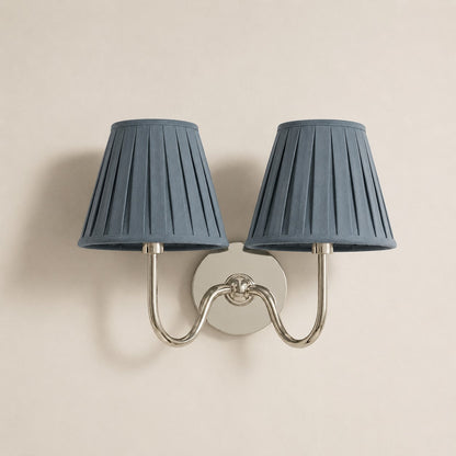 Luvora Gefalteter Leinenlampenschirm Wandlampe Vintage Modern für Schlafzimmer und Flur
