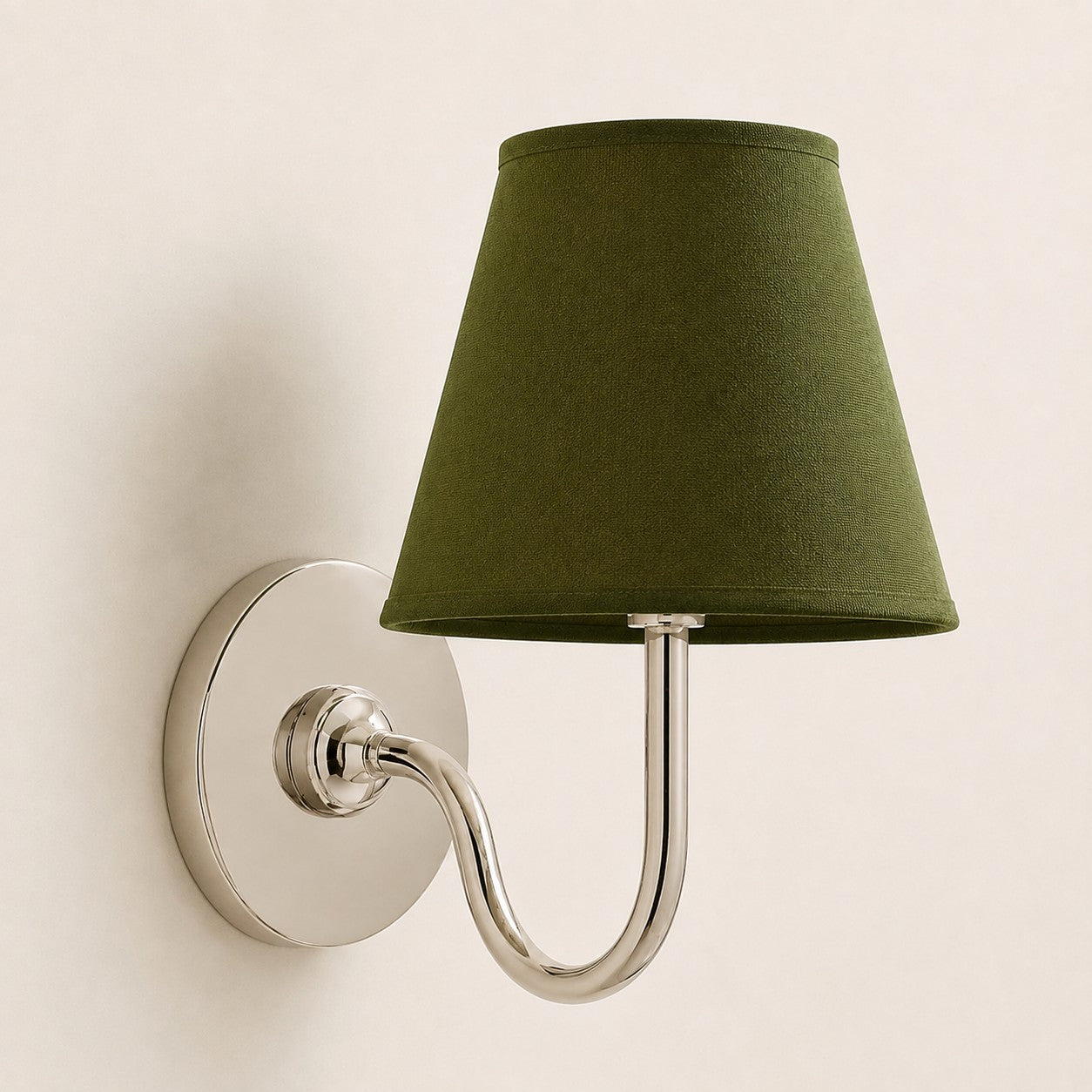 Luvora Gefalteter Leinenlampenschirm Wandlampe Vintage Modern für Schlafzimmer und Flur