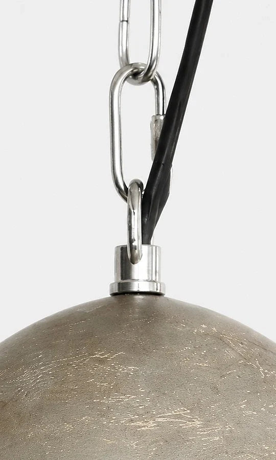 Vintage Distressed Metal Dome Pendant Light