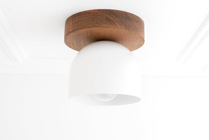 Metio Dome Ceiling Light Minimalist Wood Design for Bedrooms & Hallways