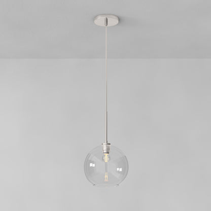 Selvion Sculptural Globe Pendant Light - Modern Glass Pendant Lamp - Sleek Design