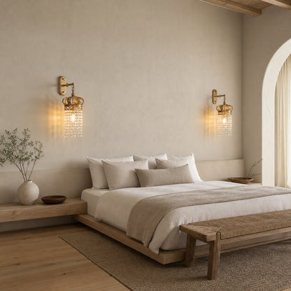 Timon Brass Crown Wall Lamp