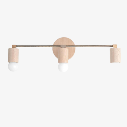 Mobilux Line Holz- und Schminktischleuchte – Böhmische Badezimmerbeleuchtung