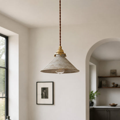 Hand-Rusted Nordic Farmhouse Pendant Light Fixture