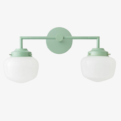 Opalume Glass Vanity Light – Vintage-Inspired Design – Perfect for Bathroom & Powder Room