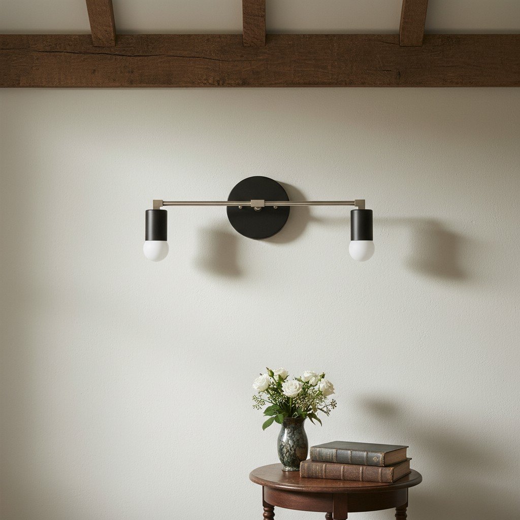 Mobilux Line industrial Bathroom Vanity Light - Minimalist Wall Sconce - Elegant Fixture