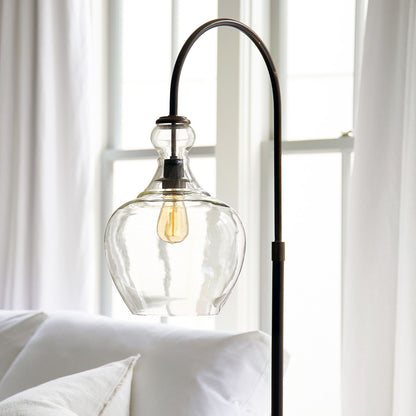 Lawson Recycled Glass Floor Lamp - Unique Brass Finish Aluminum Lighting