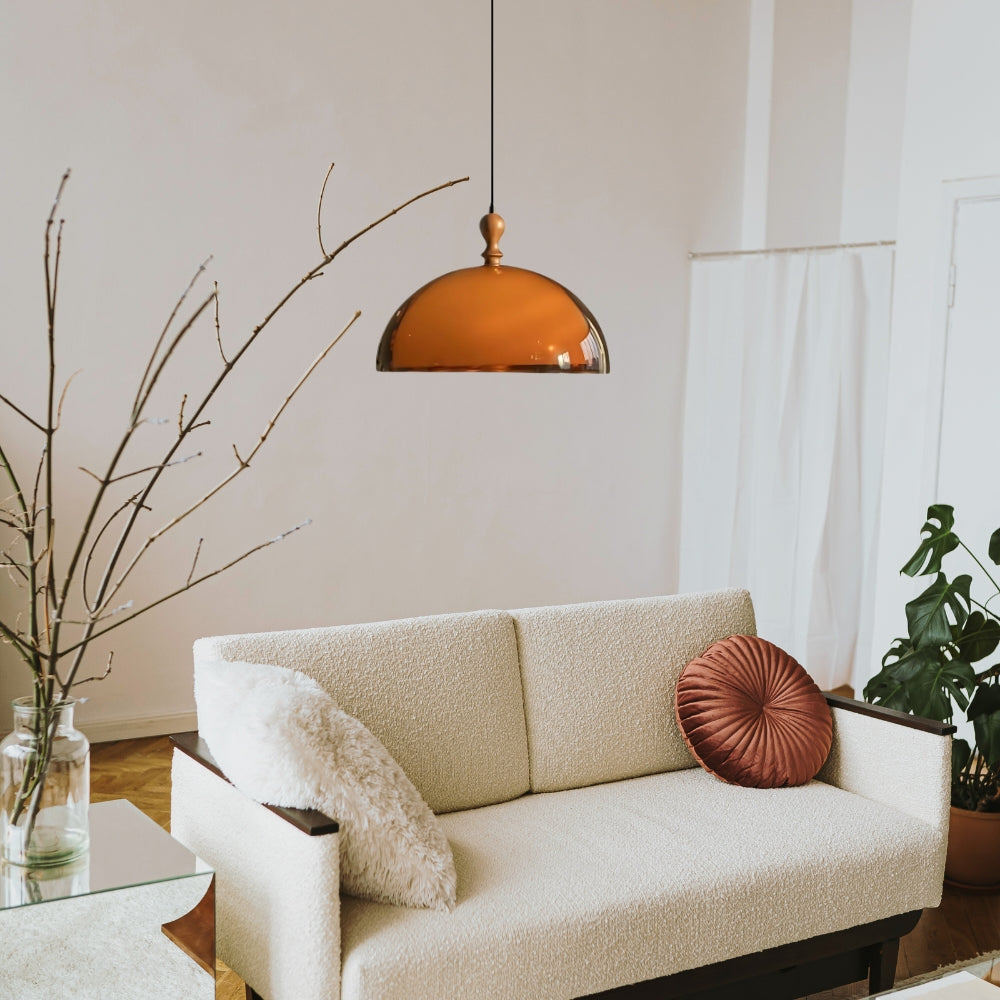 Elegante Vintage Bauhaus Kuppel Pendelleuchte für Schlafzimmer