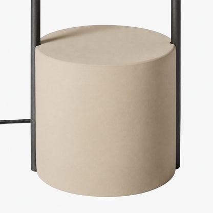 Luma Minimalist Industrial Table Lamp and Floor Lamp – Metal Frame with Soft Fabric Shade for Home and Office