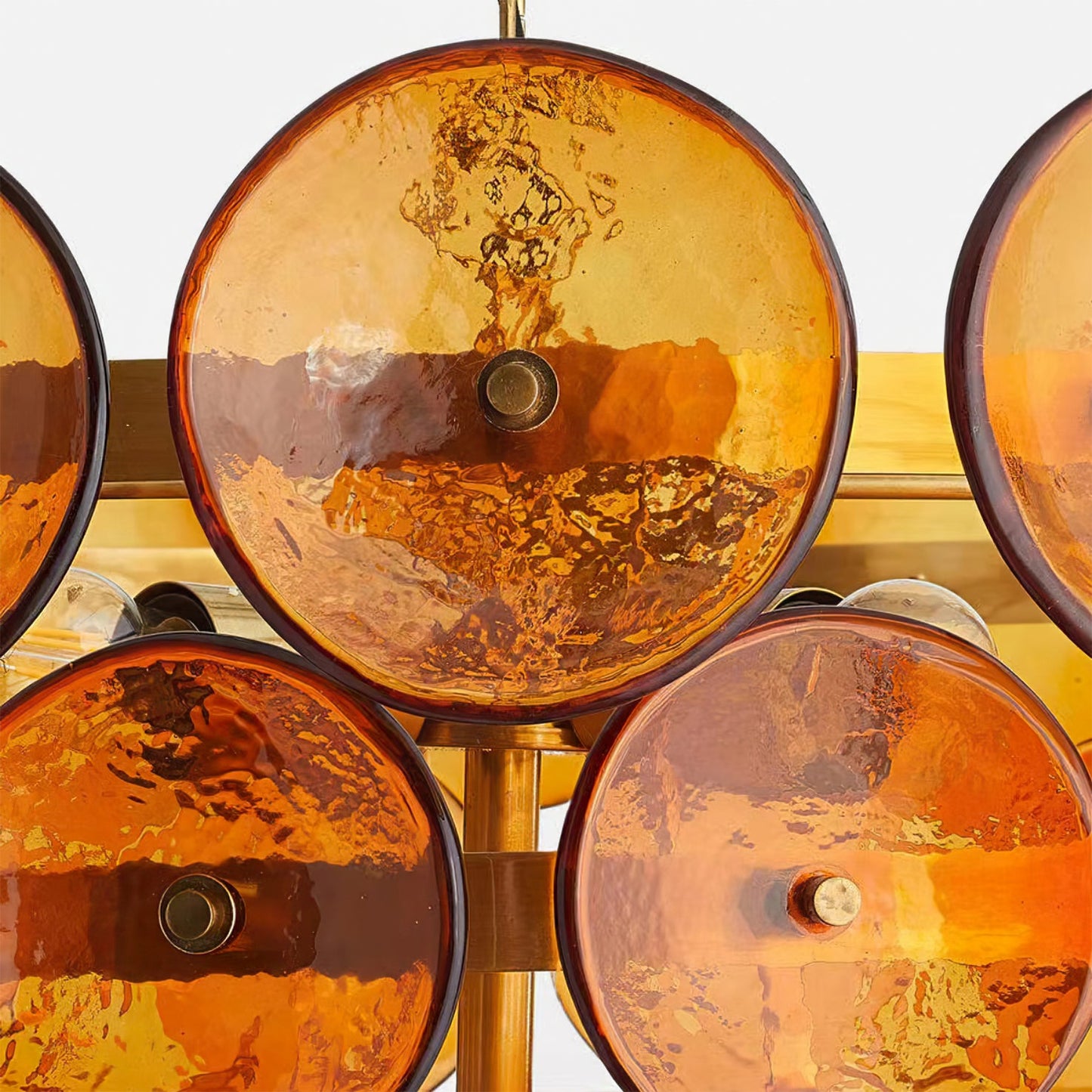 Lorenzo Halo Disc Vintage‑Modern Chandelier – Dining Room Statement Light