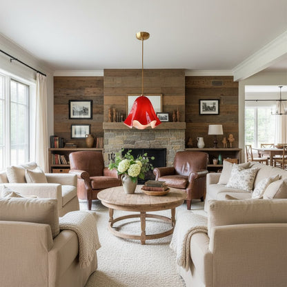 Bellina Sculptural Floral Pendant Light Contemporary Ceiling Fixture for Living Room