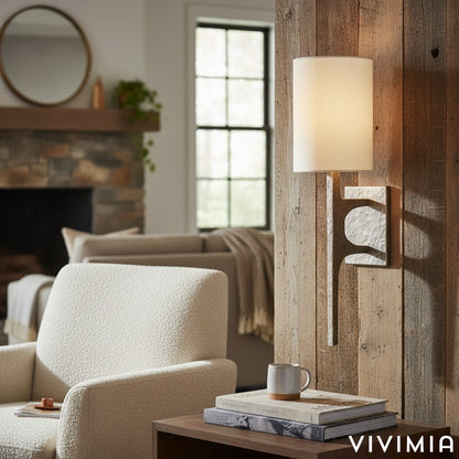 Texturoc Minimalist Hammered Surface Wall Lamp - Designer Linear Sconce for Ambient Interior Lighting