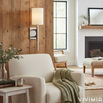 Texturoc Minimalist Hammered Surface Wall Lamp - Designer Linear Sconce for Ambient Interior Lighting