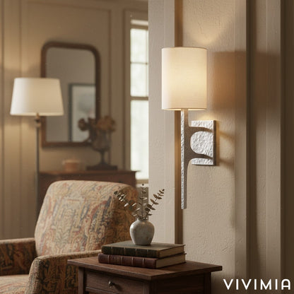 Texturoc Minimalist Hammered Surface Wall Lamp - Designer Linear Sconce for Ambient Interior Lighting