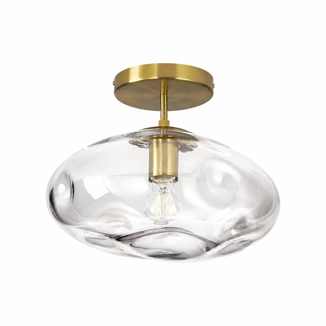 Glissora Deckenleuchte aus reflektierendem Glas – Skulpturales Design, vielseitige Ausführung für Flur und Esszimmer