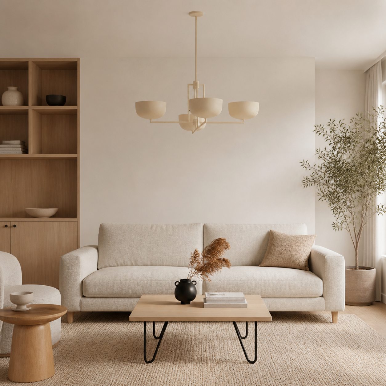 Lustrona Mehrflammiger Kronleuchter mit Metallkuppelschirmen – Modernes, stromlinienförmiges Design für das Esszimmer