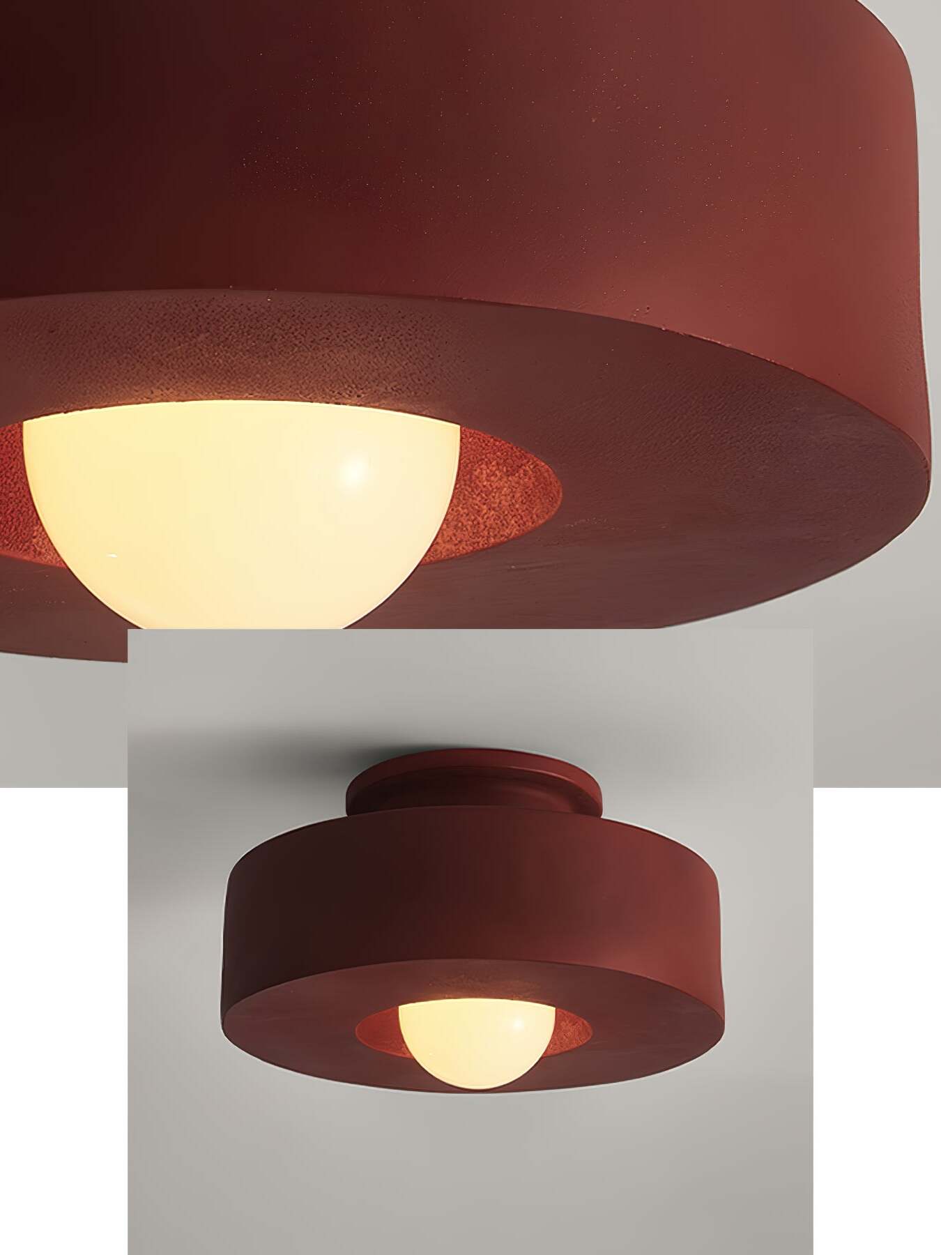 Moderne Nordische Minimalistische Rund Harz Deckenlampe