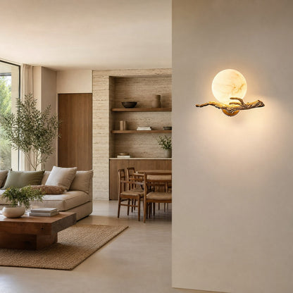 Retro Twigs Alabaster Wall Lamp