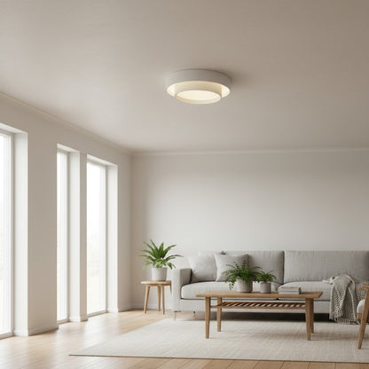 Duomel Round LED Ceiling Fixture - Minimalist Ceiling Lamp for Dining Room N26