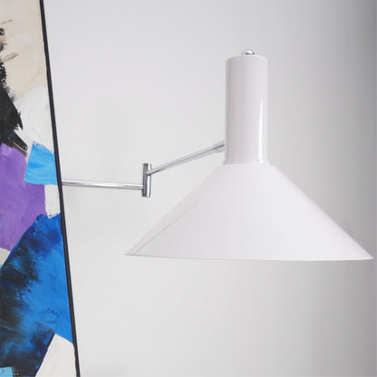 Moderne Bauhaus Schwenkbare Wandleuchte für Esstisch mit Kabel und Stecker