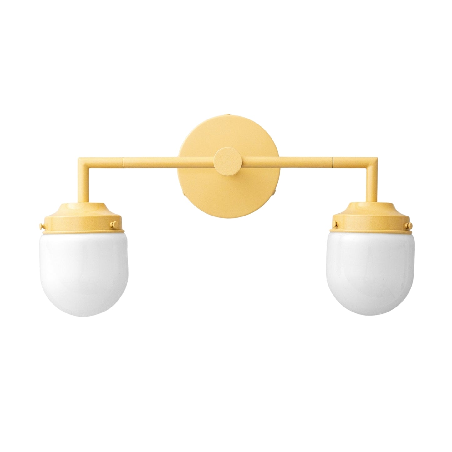 Opalume Glass Double Vanity Light - Vintage Style Bathroom Double Wall Lighting