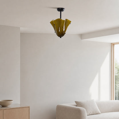 Bellina Decorative Glass Ceiling Light - Modern Sculptural Flush Mount