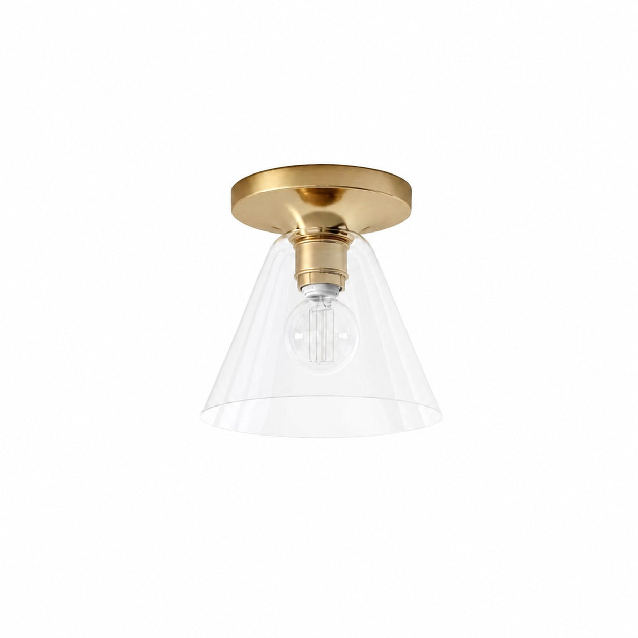 Conica Cone Flush Mount – Glas-Deckenleuchte für moderne Räume