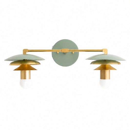 Artivo Layered Messing Design - Skandinavischer Stil - Wandlampe – Ideal für moderne Badezimmer