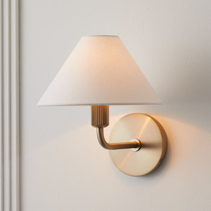 Diora Contemporary Wall Lamp with Soft Shade - Versatile Wall Sconce for Bedroom or Lounge
