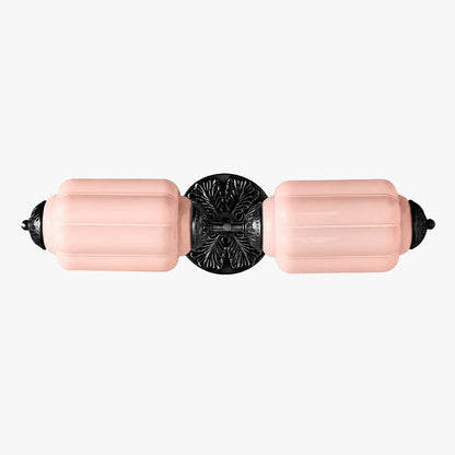 Eloise Messing-Wandleuchte – Elegante Vintage-Beleuchtung aus Milchglas