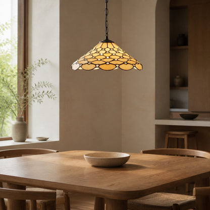 TF Pearl Pendelleuchte – Mit Glasschirm und verstellbarer Länge für Esszimmer und Küchen