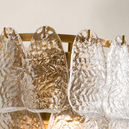 Lumvey Wandleuchte mit gestuftem Glas – Art-Deco-Wandleuchte für Badezimmer und Flur