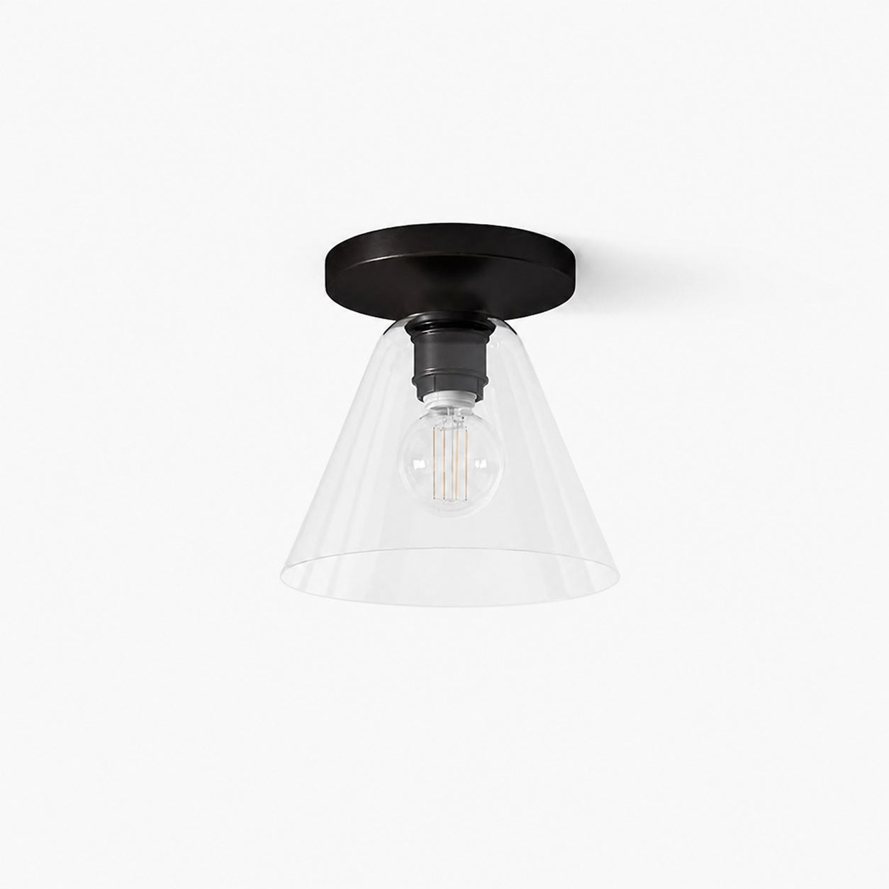 Conica Cone Flush Mount – Glas-Deckenleuchte für moderne Räume