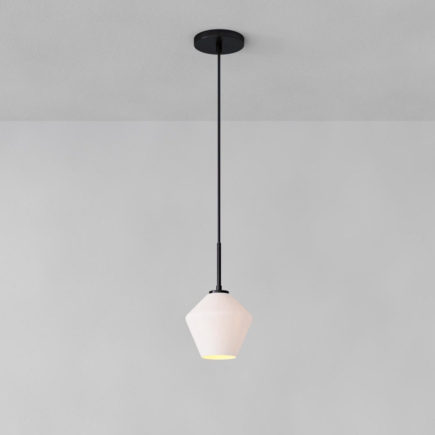 Merin Transparent Glass Sculpture Geometric Chandelier