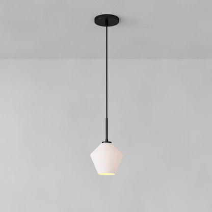 Merin Transparent Glass Sculpture Geometric Chandelier