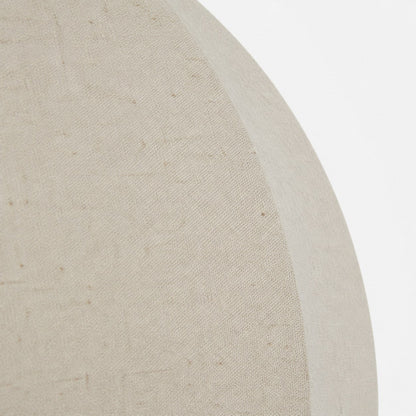 Cordove Table Lamp Sculptural Sphere Base Artistic Table Light - Linen Shade for Bedroom Living Room
