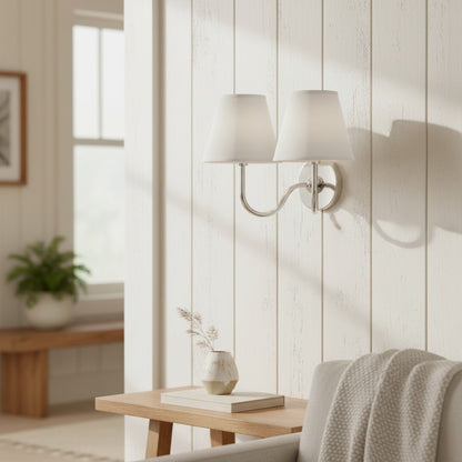 Luvora Decorative Pleated Shade Wall Lamp Vintage Modern Lighting for Corridor and Home Interiors