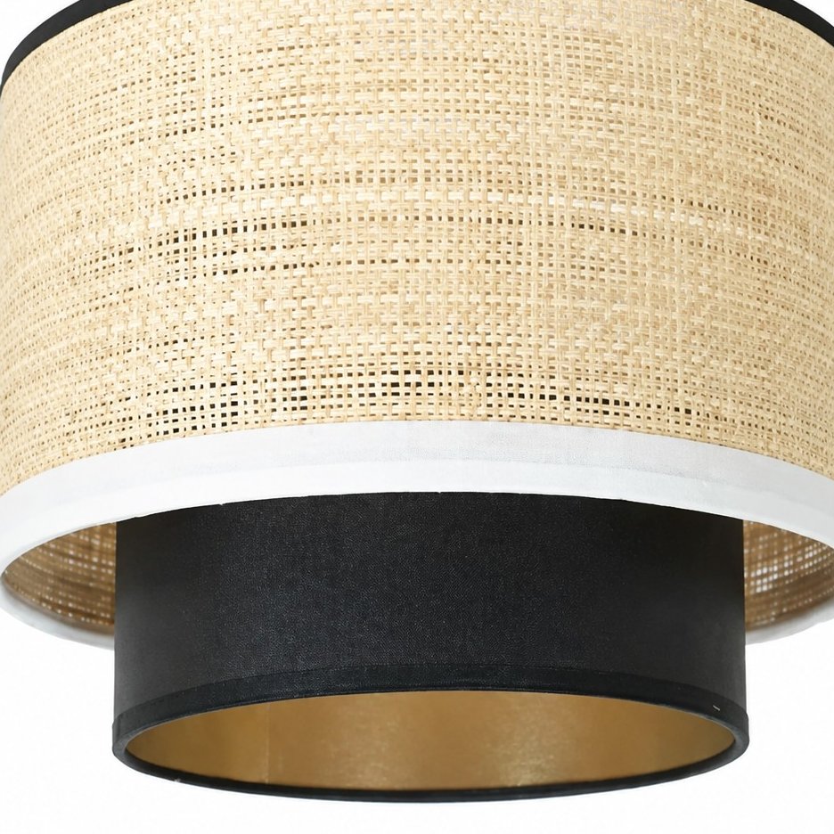 Natural Wabi Sabi Raffia Grass Pendant Light for Dining Room