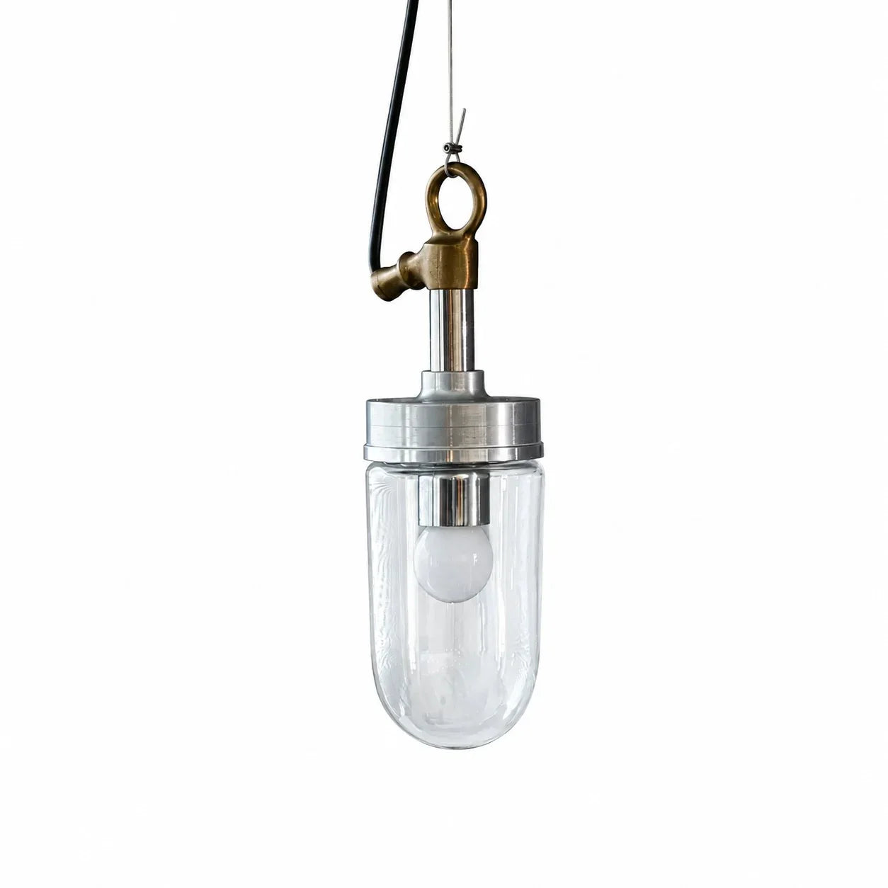 Modern clear glass pendant lamp image 6