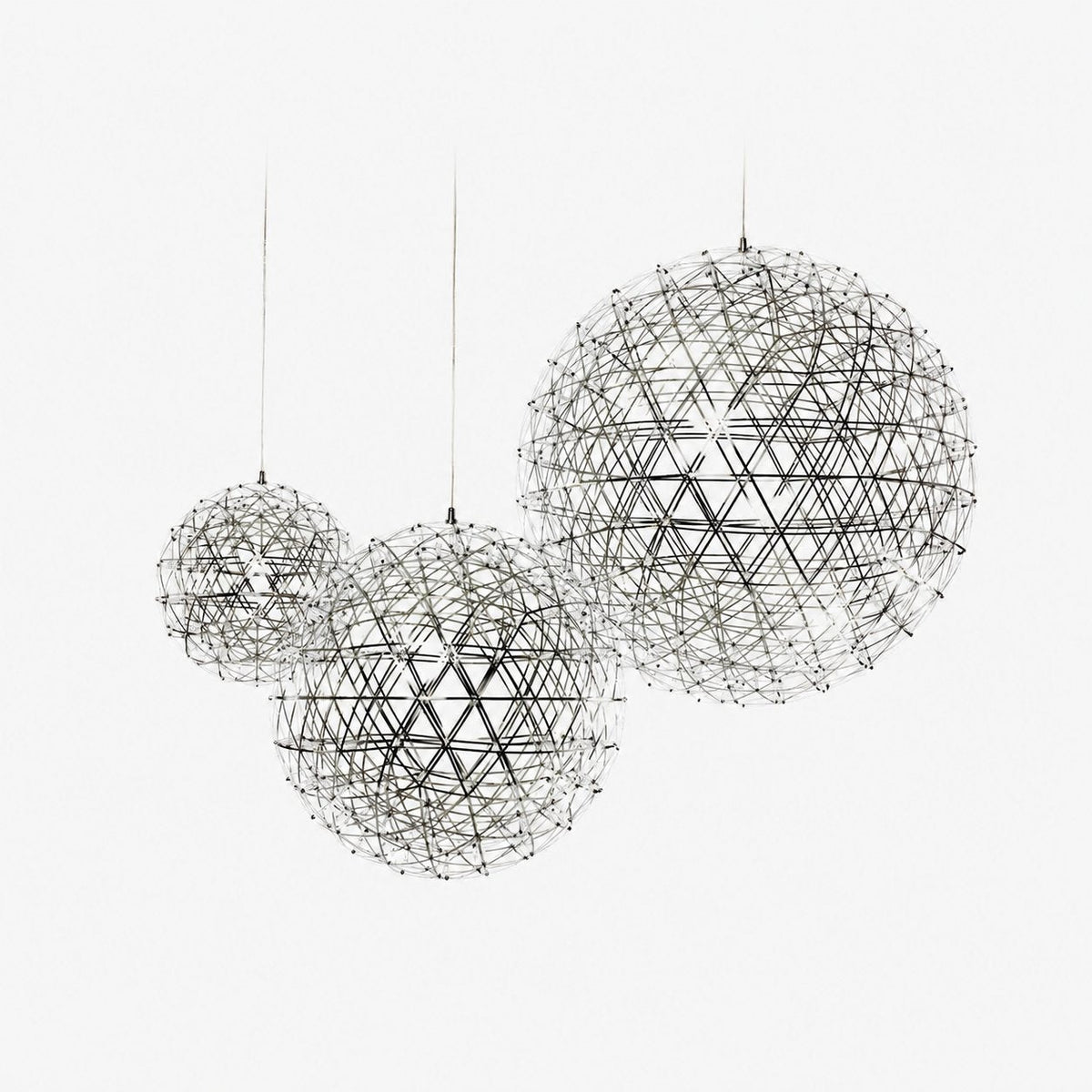 Silver Spark Ball Pendant Light