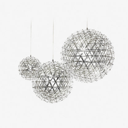 Silver Spark Ball Pendant Light